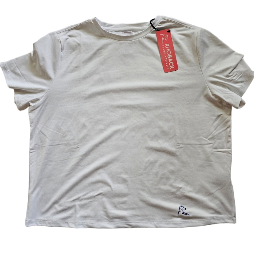 NWT‎ Rhoback Womens Short Sleeve Crop Top Size Large - Picture 4 of 10